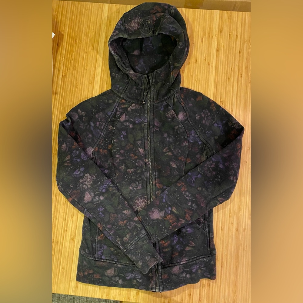 Lululemon Floral Scuba Hoodie Size 6
